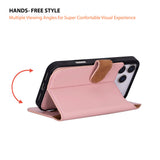 iPhone 17 Pro Uitneembare leren Wallet Case - RFID, MagSafe & Kaarthouder