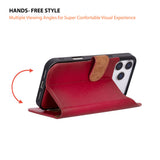 iPhone 17 Pro Uitneembare leren Wallet Case - RFID, MagSafe & Kaarthouder