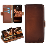 Bouletta iPhone 16 Pro BookCase - Burned Cognac