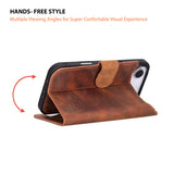 iPhone 17 Air Afneembare Leren Wallet Case - RFID, MagSafe & Kaarthouder