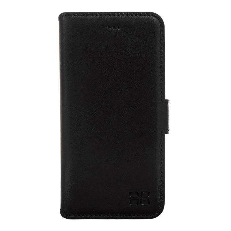 iPhone 17 Pro leren Solid Bookcase - Rustic Black