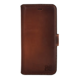 iPhone Air leren Solid Bookcase - Burned Cognac