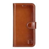 iPhone Air Uitneembaar leren Bookcase - Burned Cognac