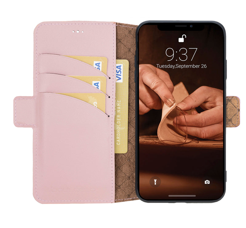 Bouletta iPhone 15 Pro BookCase - Nude Pink