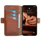 Bouletta iPhone 15 Plus BookCase - Burned Cognac