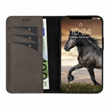 Pulledro iPhone 16 Uitneembare lederen BookCase (Magsafe compatibel) - Antic Coffee