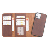 iPhone 12 Mini Uitneembare leren BookCase hoesje