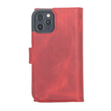 iPhone 12 (Pro) Uitneembare leren BookCase hoesje