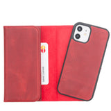 iPhone 12 Mini Uitneembare leren BookCase hoesje