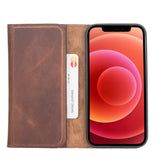iPhone 12 Mini Uitneembare leren BookCase hoesje