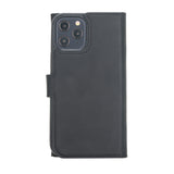 iPhone 12 (Pro) Uitneembare leren BookCase hoesje