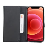 iPhone 12 (Pro) Uitneembare leren BookCase hoesje