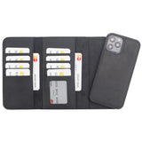 iPhone 12 (Pro) Uitneembare leren BookCase hoesje