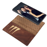 Pulledro geschikt voor Samsung Galaxy S26 Uitneembare Lederen Bookcase · Echt Leer · Handgemaakt · Standfunctie - Antic Coffee