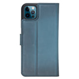 Bouletta iPhone 15 Pro Max Uitneembare lederen BookCase (Magsafe compatibel) - Midnight Blue