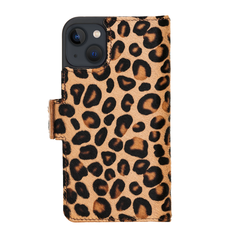 Bouletta iPhone 13 Pro Max BookCase - Furry Leopard