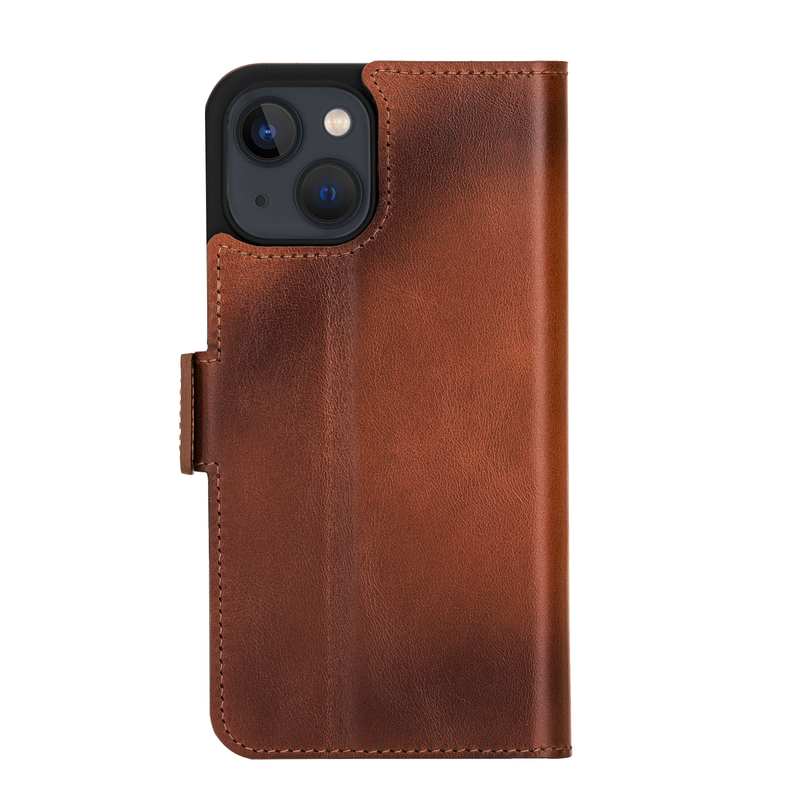 Bouletta iPhone 15 Plus BookCase - Burned Cognac