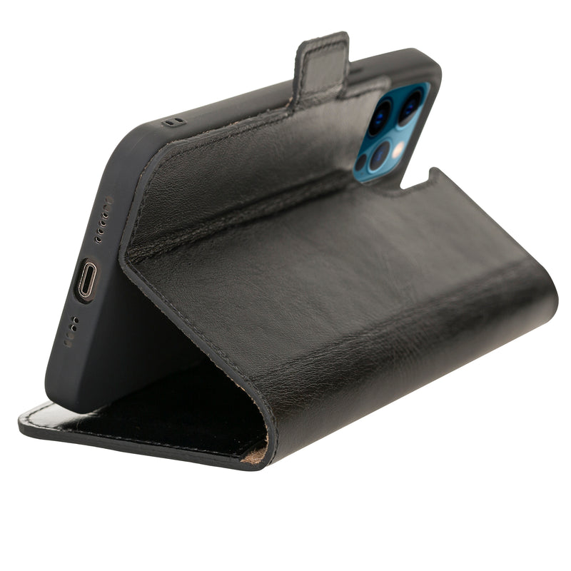 Bouletta iPhone 16 Pro BookCase - Rustic Black