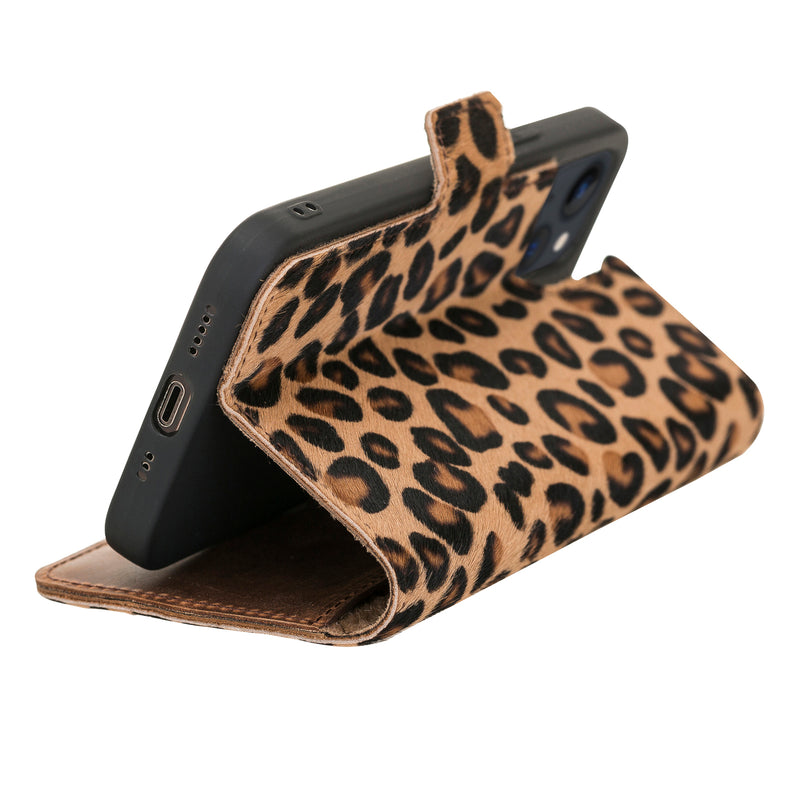 Bouletta iPhone 13 Pro Max BookCase - Furry Leopard