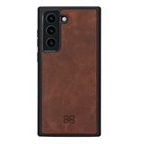 Pulledro geschikt voor Samsung Galaxy S26 Uitneembare Lederen Bookcase · Echt Leer · Handgemaakt · Standfunctie - Antic Coffee
