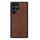 Pulledro geschikt voor Samsung Galaxy S26 Ultra Uitneembare Lederen Bookcase · Echt Leer · Handgemaakt · Standfunctie - Antic Coffee
