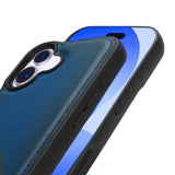 Pulledro iPhone 16 Uitneembare lederen BookCase (Magsafe compatibel) - Midnight Blue