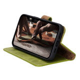 Bouletta iPhone 15 Pro Uitneembare lederen BookCase (Magsafe compatibel) - Andalusian Green