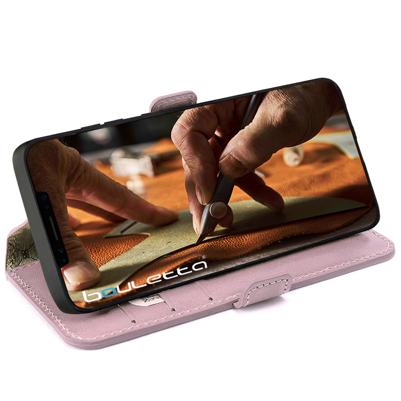 Bouletta iPhone 15 Pro BookCase - Nude Pink