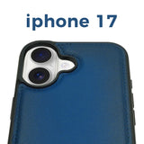 Pulledro iPhone 16 Uitneembare lederen BookCase (Magsafe compatibel) - Midnight Blue