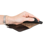 iPhone 17 Pro leren Solid Bookcase - Rustic Black