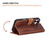 iPhone 17 Afneembare Leren Wallet Case - RFID, MagSafe & Kaarthouder