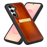 Samsung Galaxy S25 Plus Leren Hoesje met Kaarthouder Ultra Slim & Luxe Flex Cover
