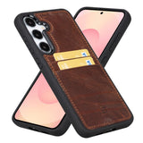 Samsung Galaxy S25 Leren Hoesje met Kaarthouder Flex Cover Ultra Slim & Luxe