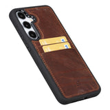 Samsung Galaxy S25 Plus Leren Hoesje met Kaarthouder Ultra Slim & Luxe Flex Cover