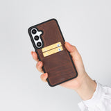 Samsung Galaxy S25 Leren Hoesje met Kaarthouder Flex Cover Ultra Slim & Luxe