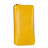 Bouletta iPhone 14 Pro Max Portemonnee BackCover met ritssluiting - Mustard