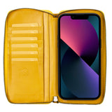 Bouletta iPhone 14 Pro Max Portemonnee BackCover met ritssluiting - Mustard