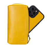 Bouletta iPhone 14 Pro Max Portemonnee BackCover met ritssluiting - Mustard