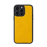 Bouletta iPhone 14 Pro Max Portemonnee BackCover met ritssluiting - Mustard