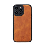 Bouletta iPhone 14 Pro Max Portemonnee BackCover met ritssluiting - Tiguan Tan