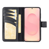 Samsung Galaxy S25 Leren BookCase Afneembaar RFID & Kaarthouder