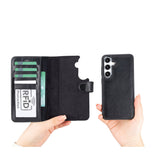 Samsung Galaxy S25 Plus Uitneembare BookCase Leren Hoesje