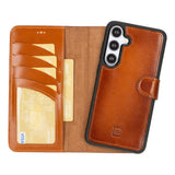 Samsung Galaxy S25 Plus Leren BookCase Uitneembaar RFID & Kaarthouder