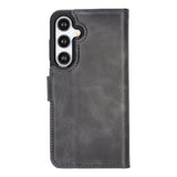 Samsung Galaxy S25 Leren BookCase Afneembaar RFID & Kaarthouder