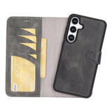 Samsung Galaxy S25 Plus Leren BookCase Uitneembaar RFID & Kaarthouder