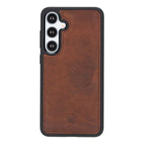 Samsung Galaxy S25 Leren BookCase Afneembaar RFID & Kaarthouder