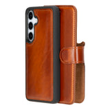 Samsung Galaxy S25 Uitneembare BookCase leren hoesje