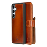 Samsung Galaxy S25 Plus Leren BookCase Uitneembaar RFID & Kaarthouder