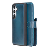 Samsung Galaxy S25 Leren BookCase Afneembaar RFID & Kaarthouder