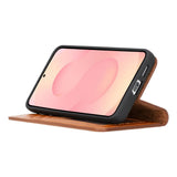 Samsung Galaxy S25 Plus Leren BookCase Uitneembaar RFID & Kaarthouder